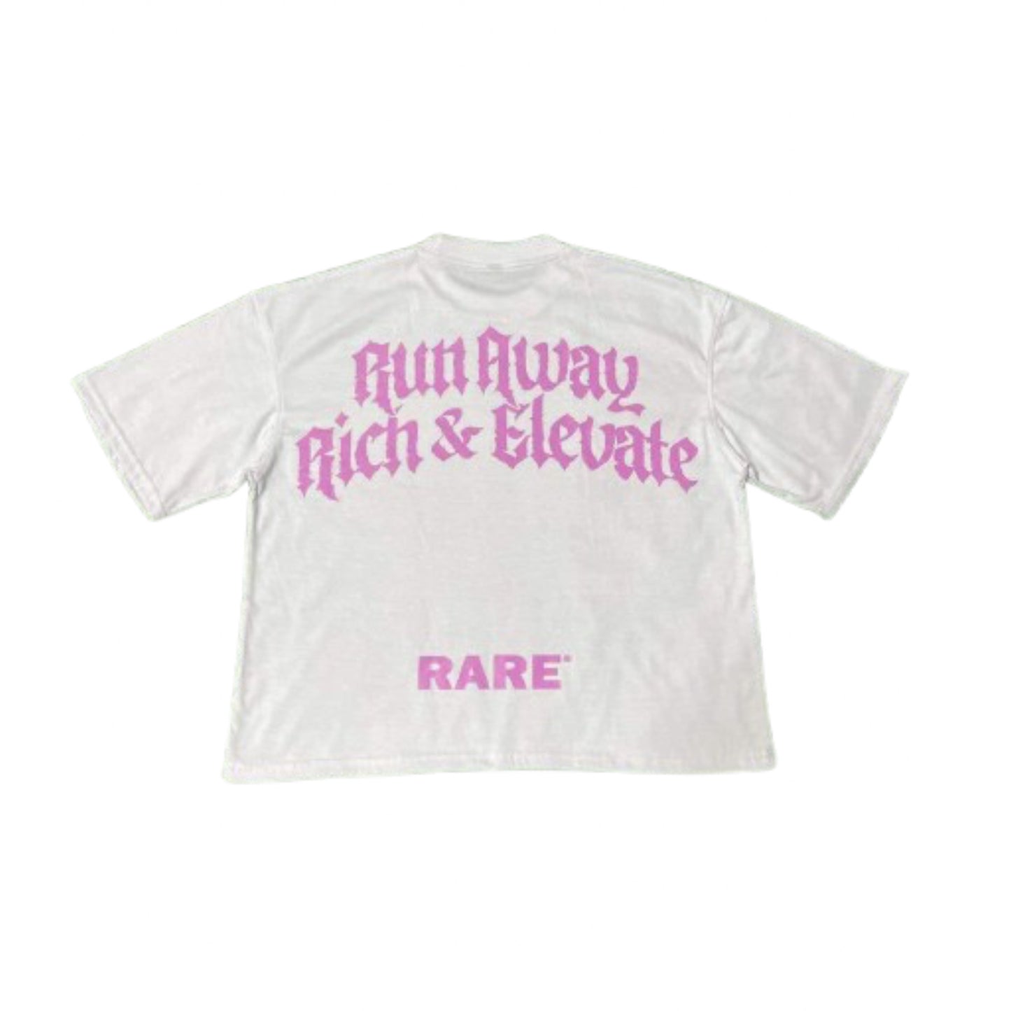 WHITE/PINK CASH TEE