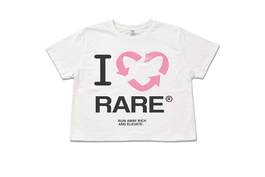 I LOVE RARE CROPPED TEE (Female)